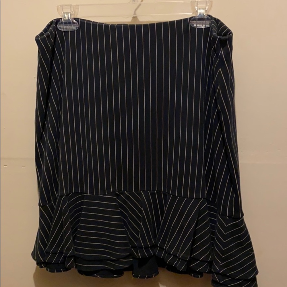 Chaps Pinstripe Skirt